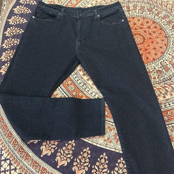 514 Men’s Levi Strauss & Co. W36 L32 Dark Navy Denim Straight Leg Stretch - Picture 7 of 8